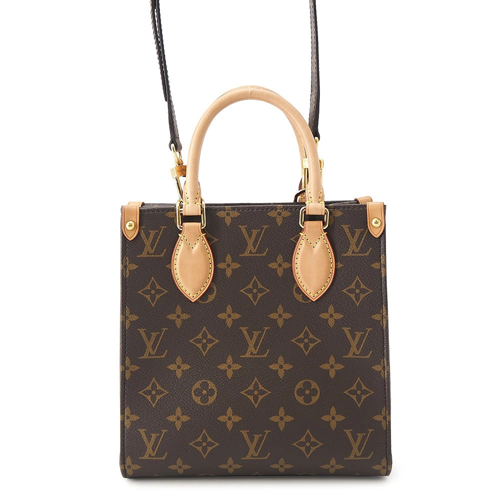 Louis Vuitton Monogram Sac Plat Handbag Shoulder